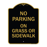 No Parking - on Grass or Sidewalk
