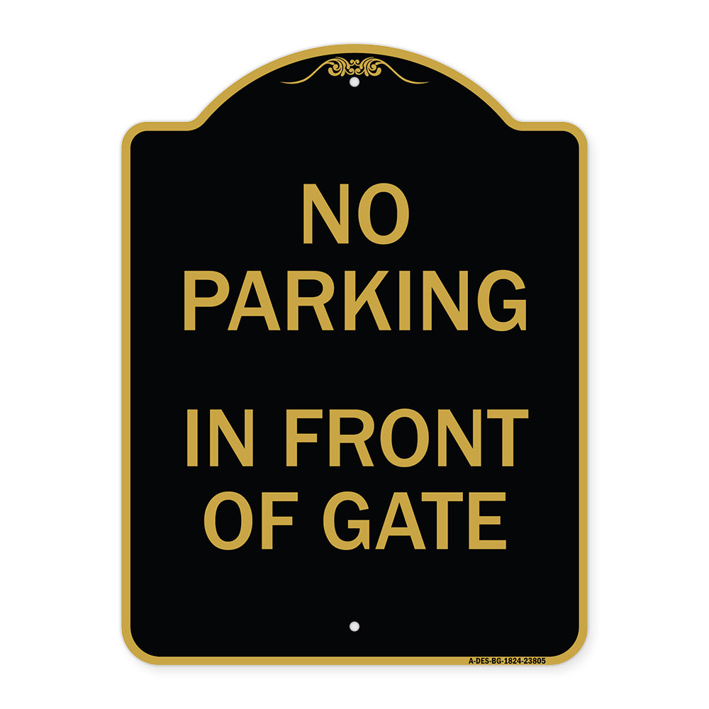 No Parking - in Front of Gate