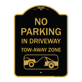 No Parking - in Driveway Tow Away Zone (With Graphic)