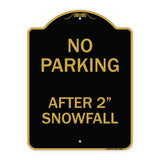 No Parking - After 2 Snowfall