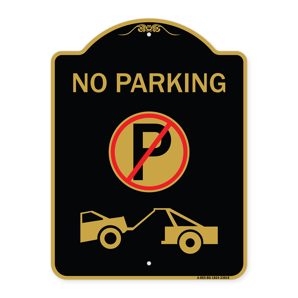 No Parking (No Parking Symbol and Tow Truck Symbol)