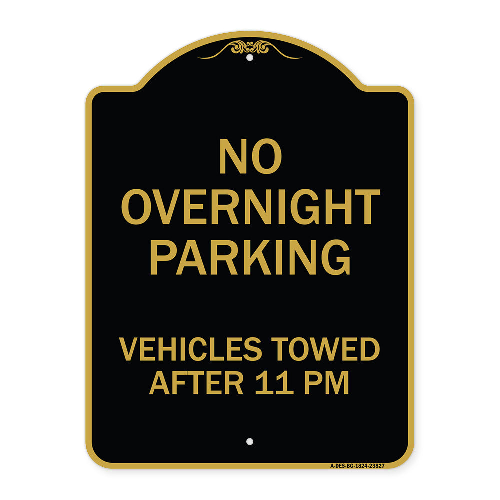 No Overnight Parking Vehicles Towed After 11 Pm