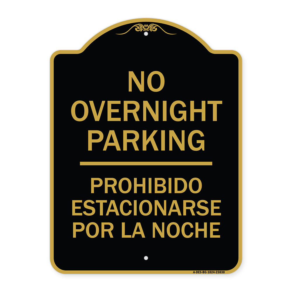 No Overnight Parking - Prohibido Estacionarse Por La Noche