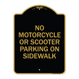 No Motorcycle or Scooter Parking on Sidewalk