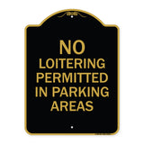 No Loitering Permitted in Parking Areas