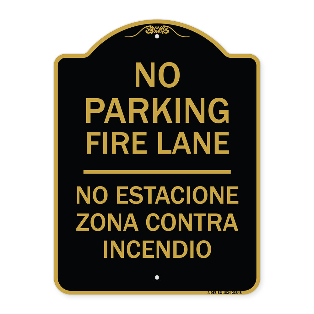 No Estacione Zona Contra Incendio