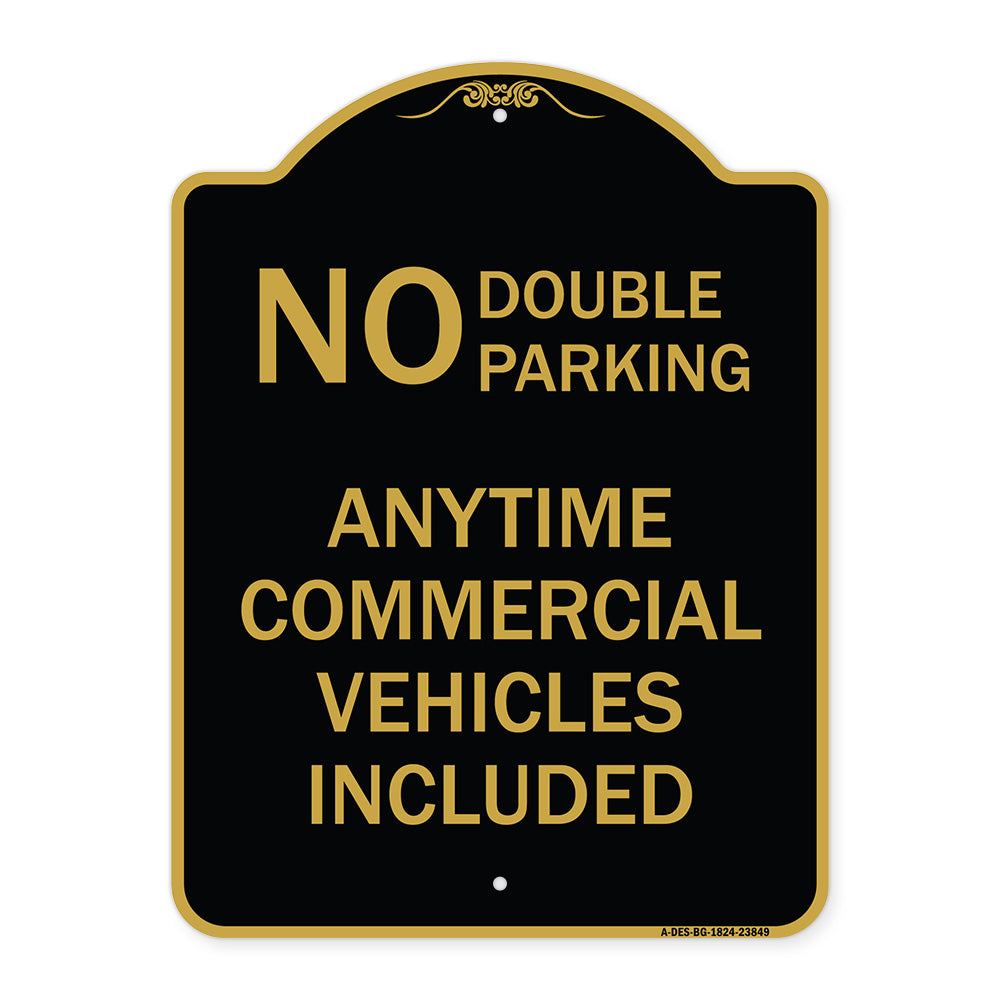 No Double Parking Anytime Commercial Vehicles Included