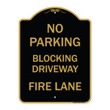 No Blocking Driveway Fire Lane