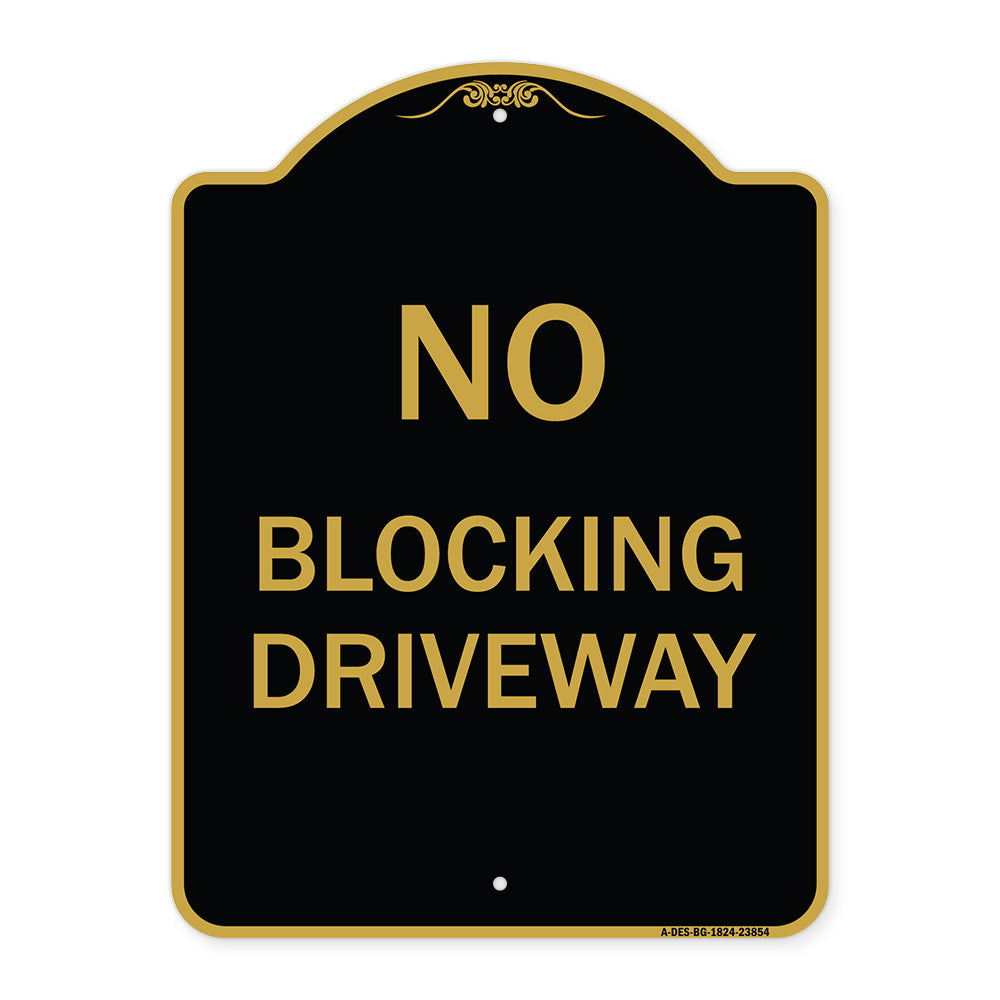 No Blocking Driveway