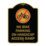 No Bike Parking on Handicap Access Ramp