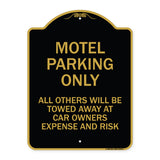 Motel Parking Only All Others Towed