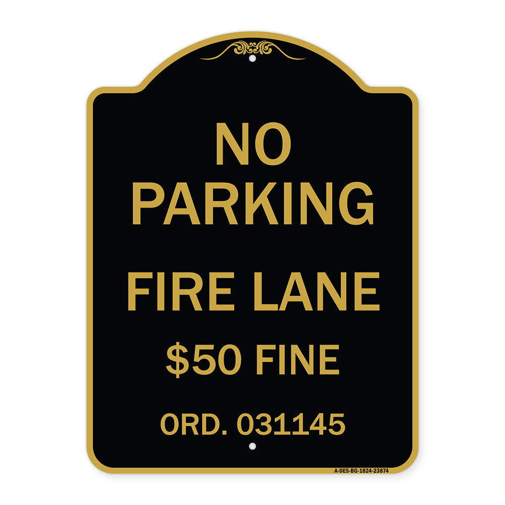 Missouri No Parking Fire Lane $50 Fine