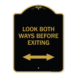 Look Both Ways Before Exiting (With Bidirectional Arrow)
