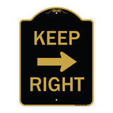 Keep Right Sign (Right Arrow)
