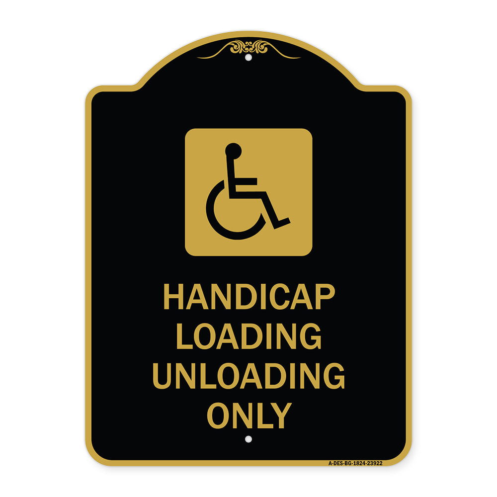 Handicap Loading Unloading Only (With Handicap Symbol)
