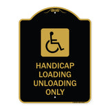 Handicap Loading Unloading Only (With Handicap Symbol)