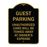 Guest Parking Unauthorized Cars Will Be Towed Away at Owner's Expense