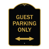 Guest Parking Only (With Bidirectional Arrow)