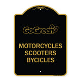 Go Green Sign Go Green - Motorcycles Scooters Bicycles