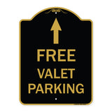 Free Valet Parking with Ahead Arrow