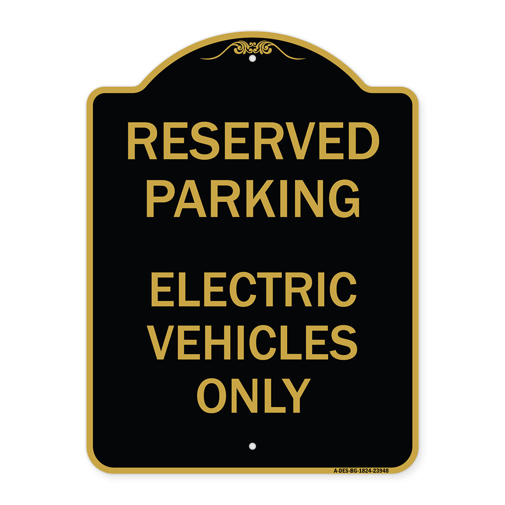For Electrical Cars Reserved Parking - Electric Vehicles Only