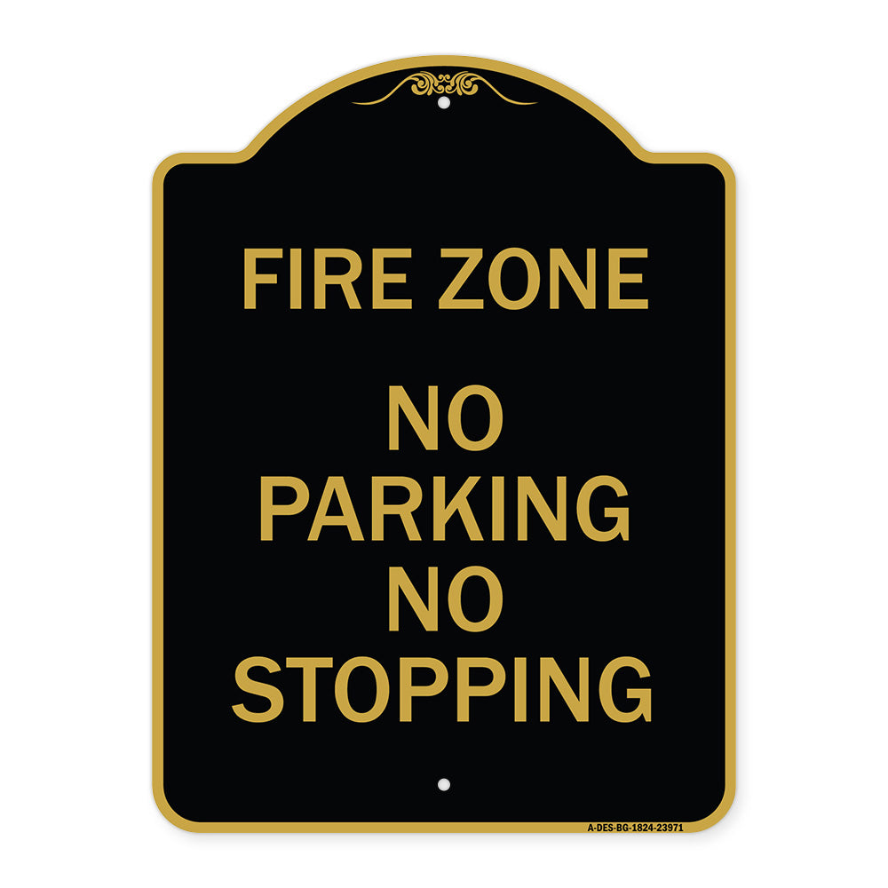 Fire Zone No Parking No Stopping