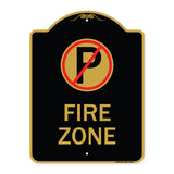 Fire Zone (No Parking Symbol)