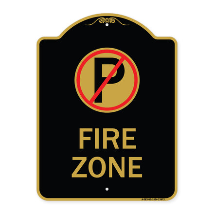 Fire Zone (No Parking Symbol)