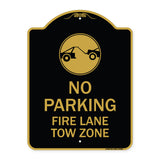 Fire Lane Tow Zone with Graphic