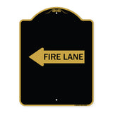 Fire Lane Left Arrow
