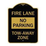 Fire Lane Sign No Parking Tow-Away Zone