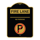 Fire Lane - No Parking (With No Parking Symbol)