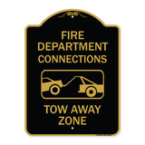 Fire Department Connection Tow Away Zone (With Graphic)