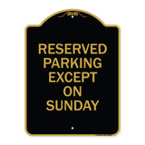 Except on Sunday