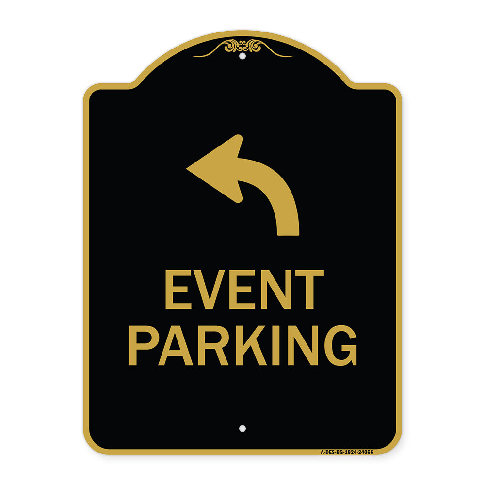 Event Parking Only (With Upper Left Arrow)