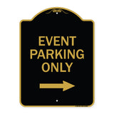 Event Parking Only (With Right Arrow)