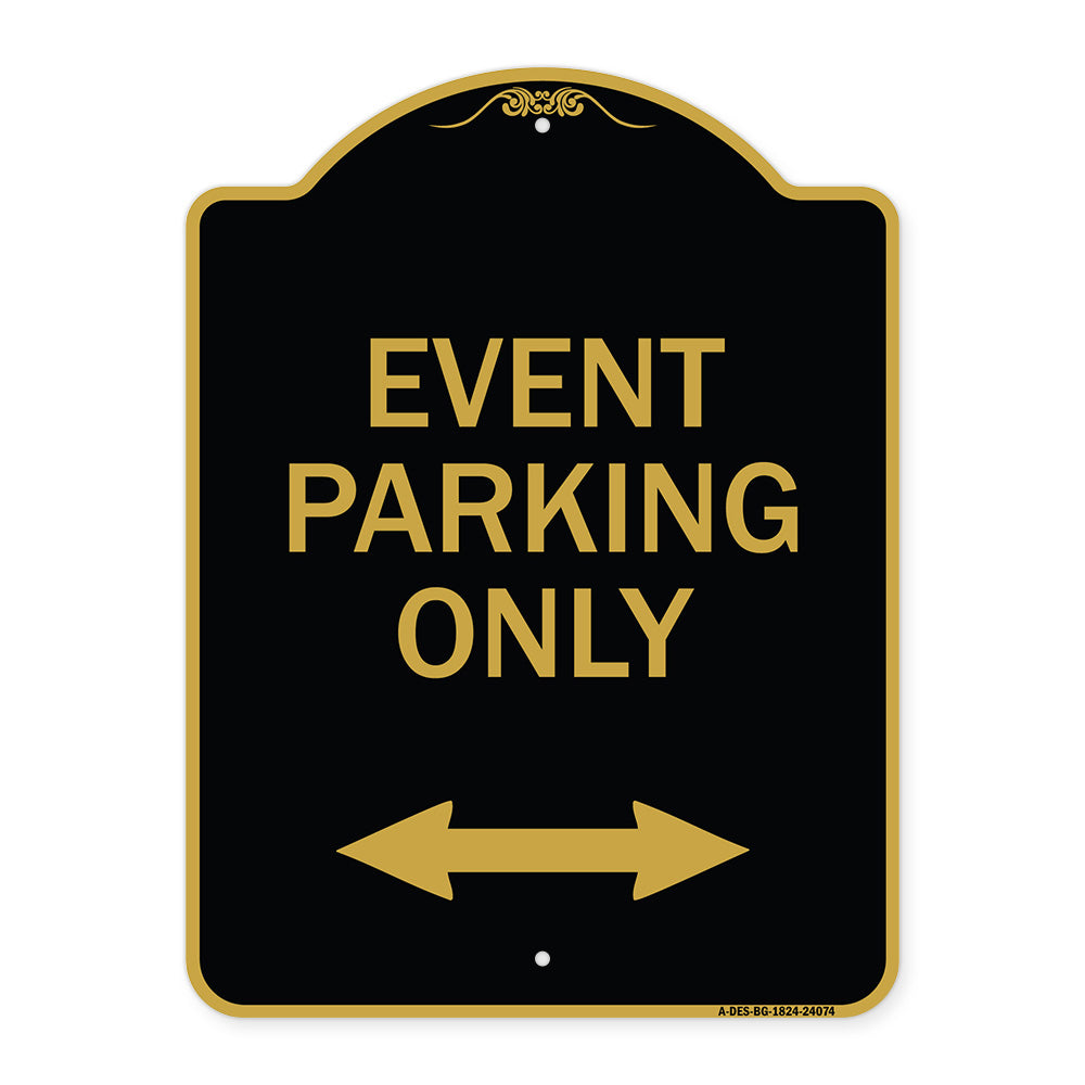 Event Parking Only (With Bidirectional Arrow)