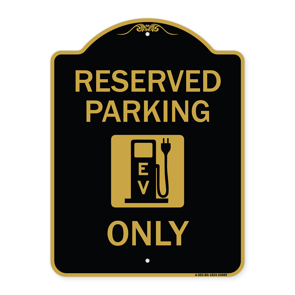 Ev Only (With Electric Vehicle Charging Station Graphic)