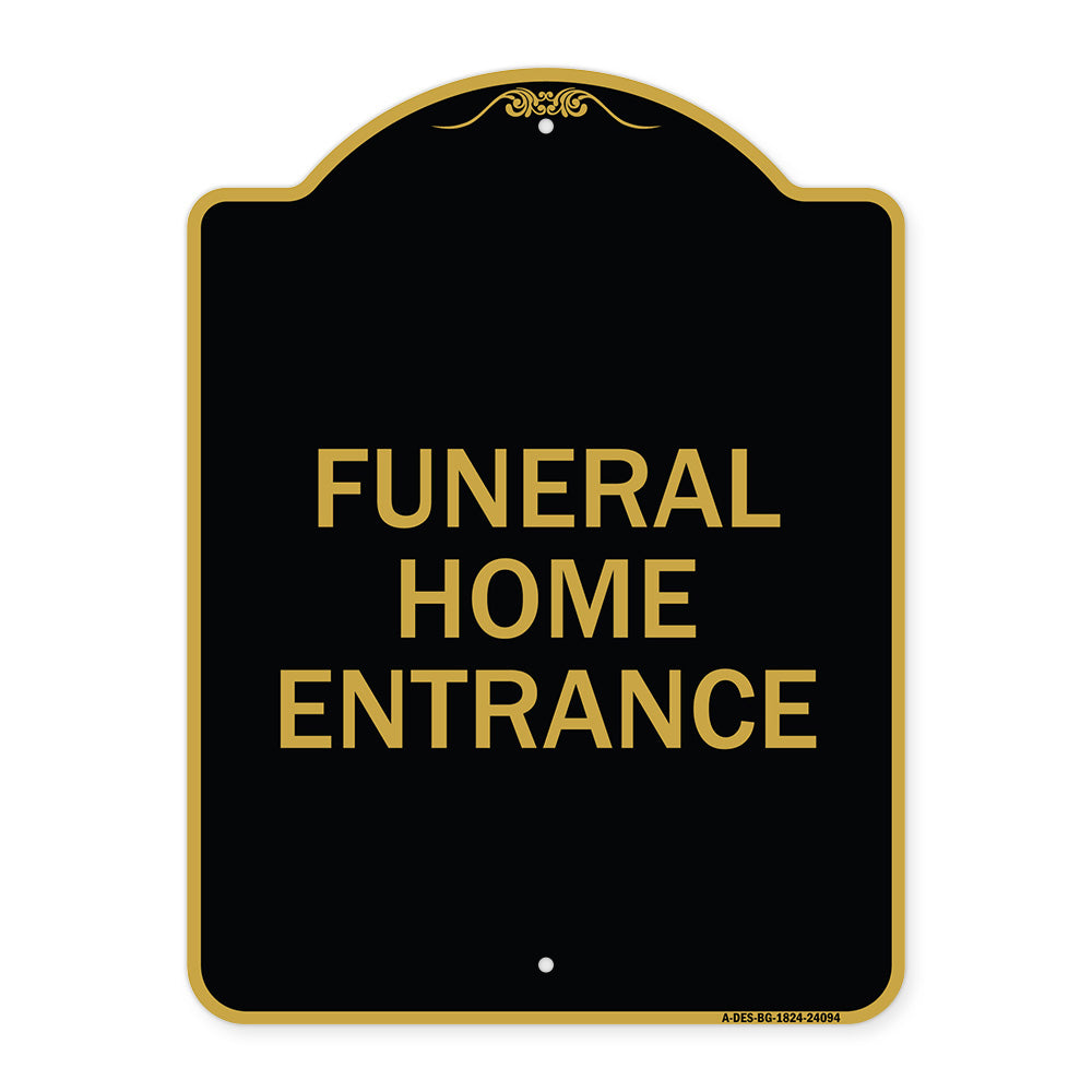 Entrance Sign Funeral Home Entrance