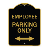 Employee Parking Only (With Bi-Directional Arrow)