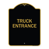 Driveway Sign Truck Entrance