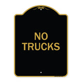 Driveway Sign No Trucks