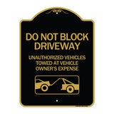 Do Not Block Driveway (With Graphic)