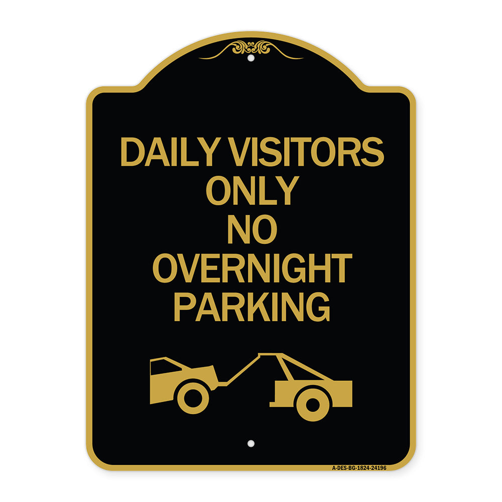 Day Visitors Only No Overnight Parking (With Graphic)