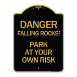 Danger Falling Rocks! - Park at Your Own Risk