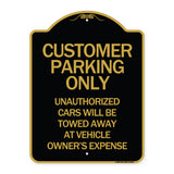 Customer Parking Unauthorized Cars Will Be Towed Away at Owner's Expense