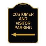 Customer and Visitor Parking (With Left Arrow)