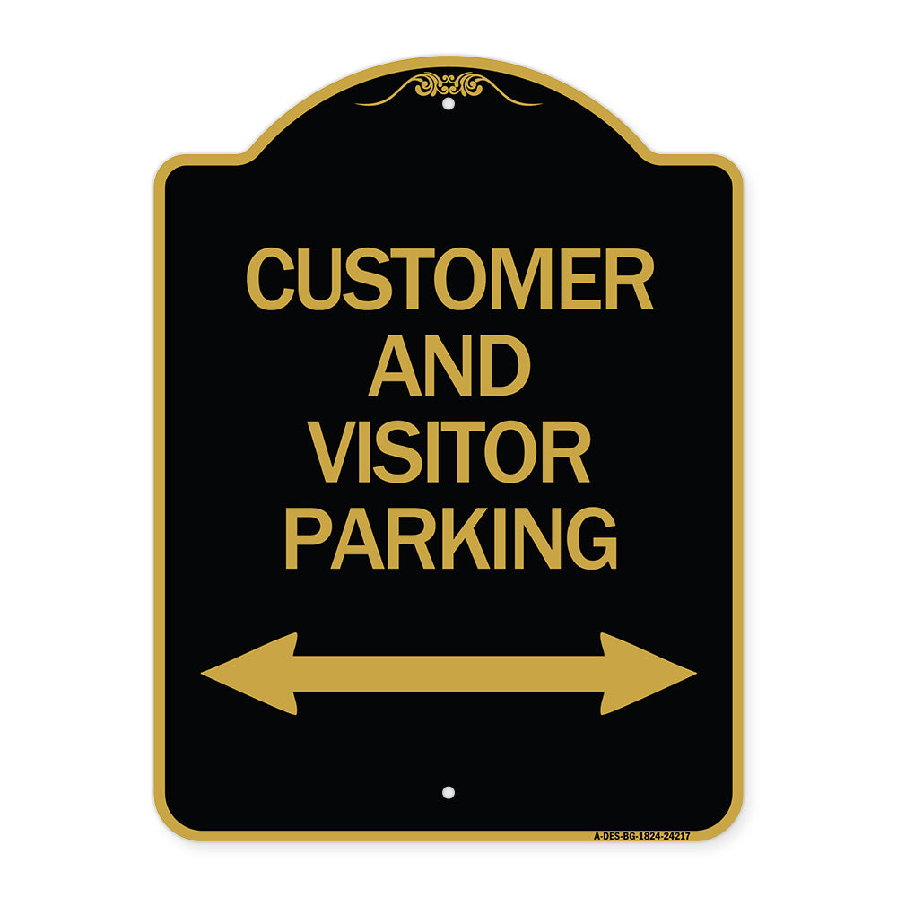 Customer and Visitor Parking (Bidirectional Arrow)