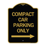 Compact Car Parking Only (With Right Arrow)
