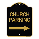 Church Parking (With Right Arrow)
